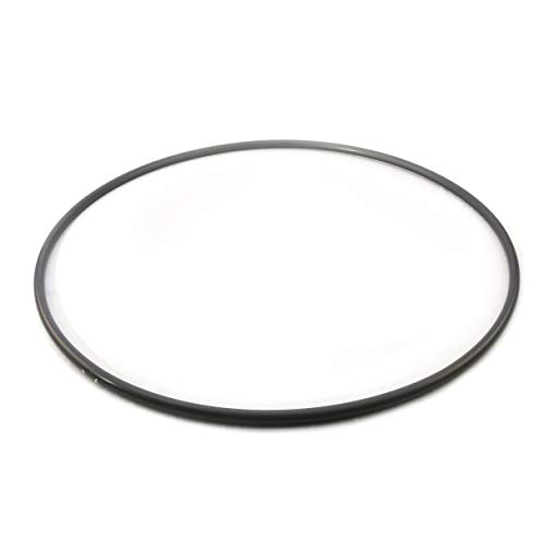 The Spinsterz Adult Polypro Hula Hoop. Performance and Dance Hoop. (Black Glitter, 36" x 3/4" OD (Beginner))