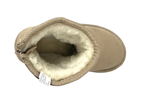 Image of REDVOLUTION Kids Boots Toddler Girls Cute 2 Buttons || Rhinestone Faux Fur Suede Knitting Shoe