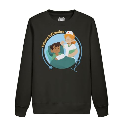 Sweatshirt enfant future infirmière, idéal pour l'école et les jeux de rôles à la maison