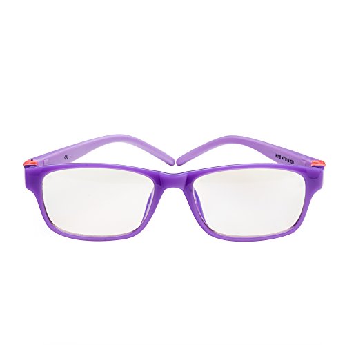 PROSPEK - Gafas de Ordenador para niño con filtro de luz azul para mayores de 4 años (Moviestar - Moradas)