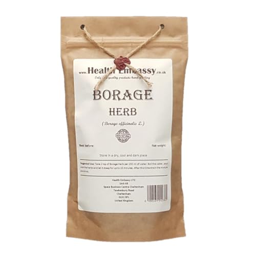 Health Embassy Borretschgras Kräutertee | Borago Officinalis L | Borage Kraut (50g)