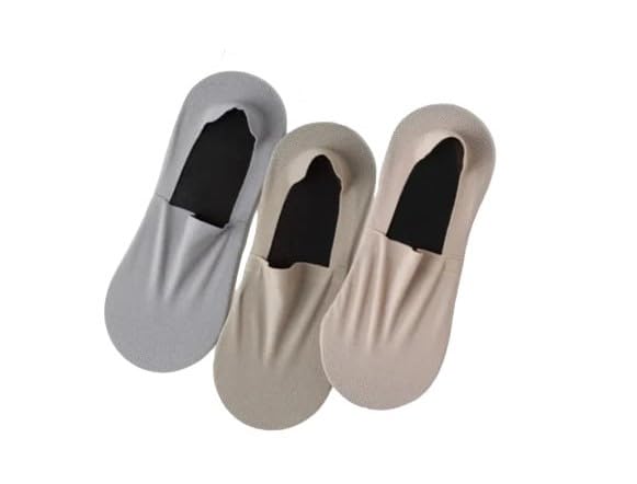 Parent Unisex Lycra Loafer Comfortable Athletic Socks Material Ankle Length Anti-Solid Skid & Printed Sockes-image-11