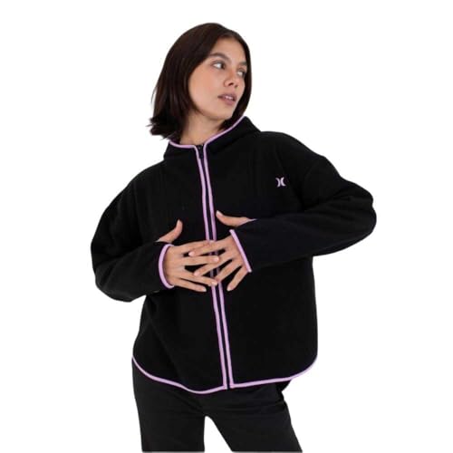 Hurley Veste À Capuche Femme Strike Out High Pile, finitions haut de gamme et matière isolante