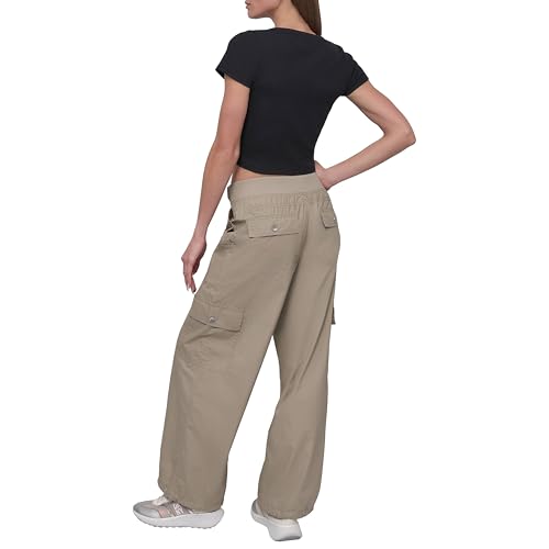 DKNY womens Wide Leg Adjustable Waistcord Cargo Pant4