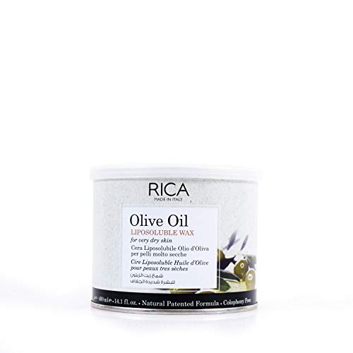 Preisvergleich Produktbild Rica Warmwachs OLIVE 400ml zur Haarentfernung im Bein, Achsel, Gesicht und Intimbereich