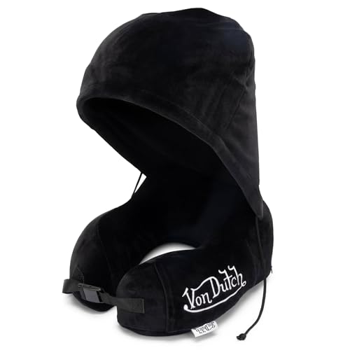 Almohada memory foam para viaje con capucha ergonómica miniatura 1