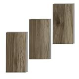 Peel and Stick Wood Plank Vinyl Flooring Sample, 3-Piece (12'x6') Earthen Oak Wood, Self-Adhesive & Waterproof with Rigid Core for DIY Kitchen, Bedroom, Living Room, RV