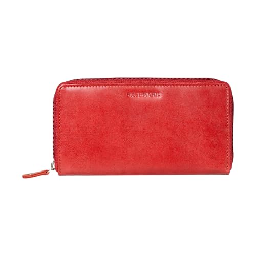 Genuine Leather Made Casual Wallet for Women-Red, Red, Classic
