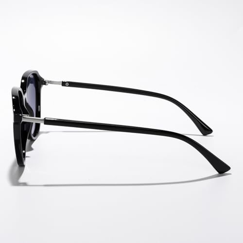 Stylish Round Metal Sunglasses for Men Women Fashion Retro Circle Frame Shades for Driving Outdoor Daily UV4003