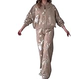 Solid Color Sequin Sweatshirt Two Piece Set,Sexy Jogging Suits for womenGlitter Sweatsuits Sequin 2 Piece (Camel,XXL)