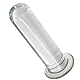 Roluck Glas Dildo Butt Analplugs Sexspielzeuge Analkugeln G-Punkt Stimulator Erwachsene Analspielzeuge Dildo Penis für Frauen Männer (L)