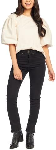 Mud Pie Mud PiesAurora Balloon Sleeve Womens Top, Large, Cream