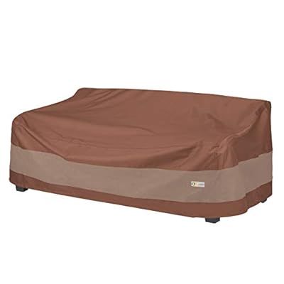 Duck Covers Ultimate Waterproof Patio Sofa Cover, Outdoor Couch Cover with All Weather Protection, Patio Furniture Covers with Attachment Strap, 79W x 37D x 35H inch, Outdoor Sofa Cover