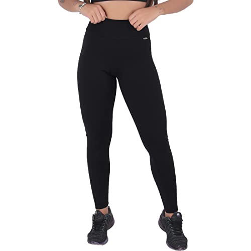Kit 2 Legging Peluciada Inverno Cintura Alta (Preto/Marinho)