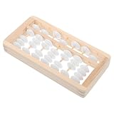 FIXOSHEE Holz Mini Abakus mit Bunten Perlen Montessori Lernspielzeug für...