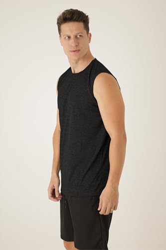 Kit 3 Camisetas Regata Machão Dry Fit Academia Masculina Fitness (3 Pretos, G)