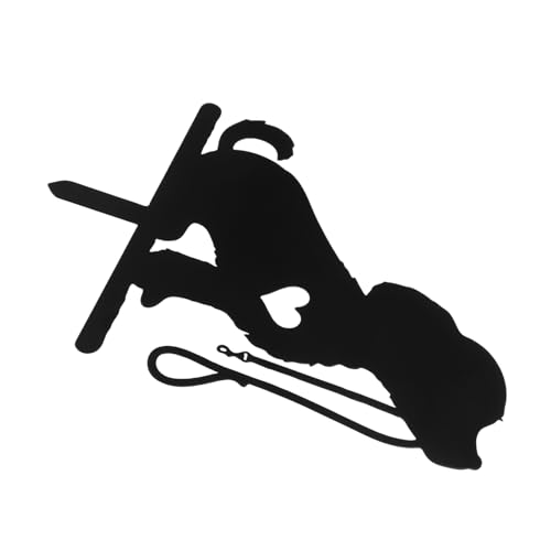 Toyvian Piquet Métal pour Panneau De Jardin Décoration De Pelouse Extérieure Ornement pour Chien De Jardin Accessoire pour Clôture De Décoration pour Muret