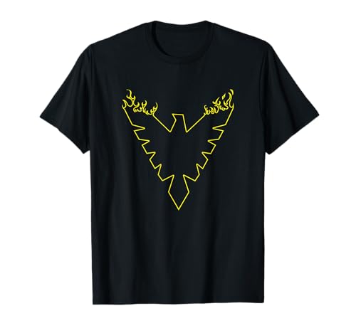 Marvel X-Men Jean Grey Phoenix Chest Logo On Fire T-Shirt