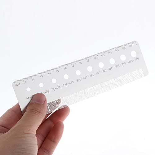 MagiDeal Coffee Ground Measuring Ruler Coffee Ground Comparison Marker Measuring Tool Professional Espresso Beans Measuring Kitchen Coffee Maker Home, Style B