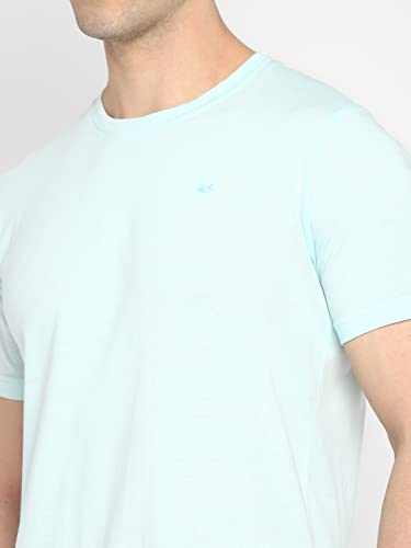 Image of Allen Cooper Men's Super Combed Cotton Rich Solid Round Neck Half Sleeve T-Shirt