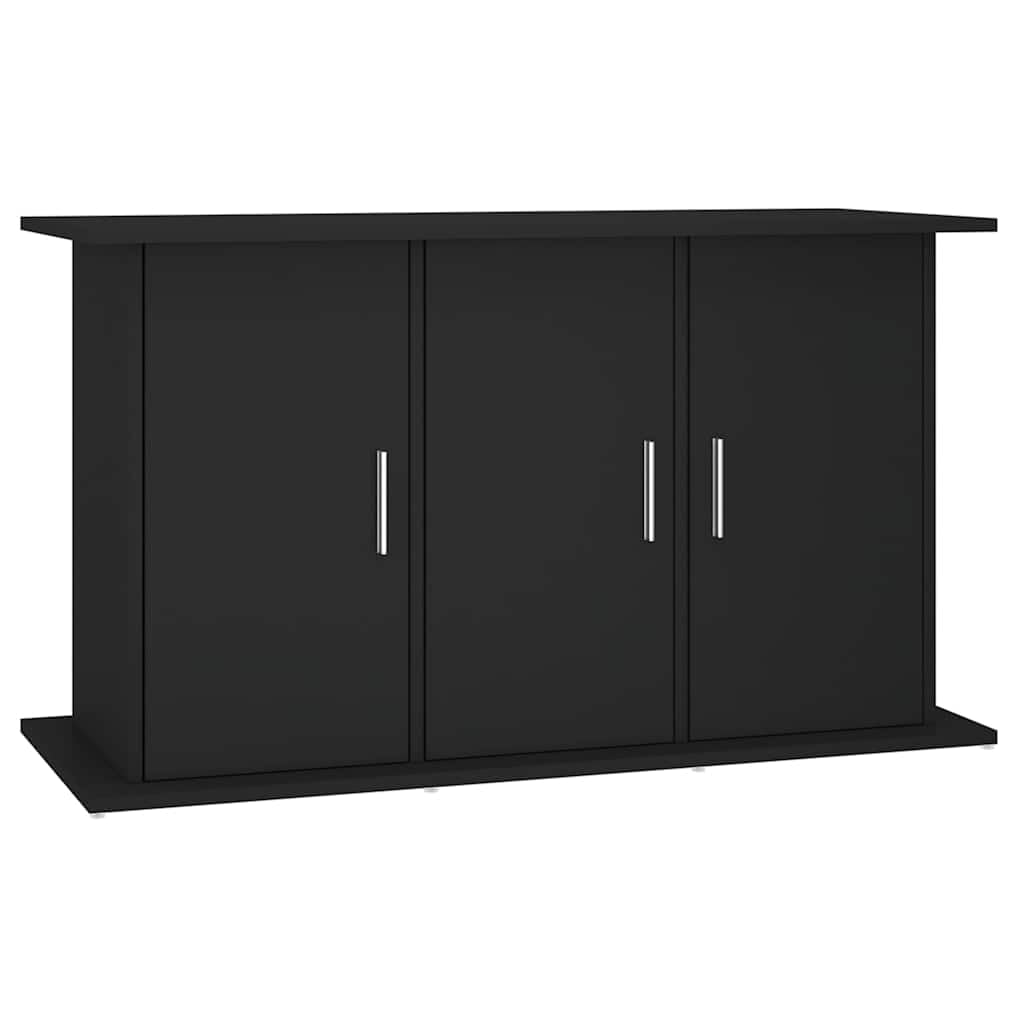 vidaXL Soporte para Acuario, Negro, 101x41x58 cm, Madera de ingeniería, Soporte de pecera con Almacenamiento, Armario de 3 Niveles, Multiusos, Uso Interior