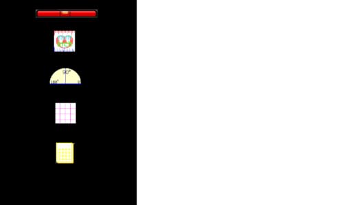 iStationary:ruler,protractor,2D lever,screen grid