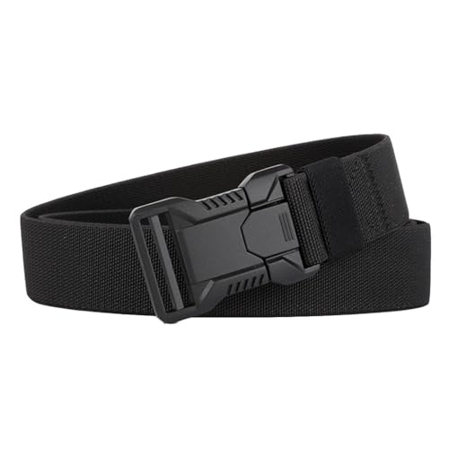 Men's Tactical Belt with Quick Release Buckle with Nylon Braided Sports Belt for Sports Outdoors Hunting Training