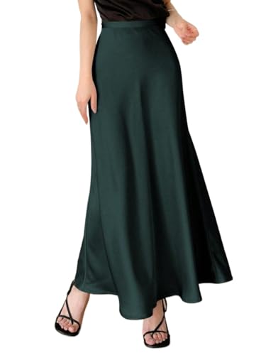 Elegant Solid Color Skirt Summer Spring Basic Women's Summer Casual Vinage Skirt