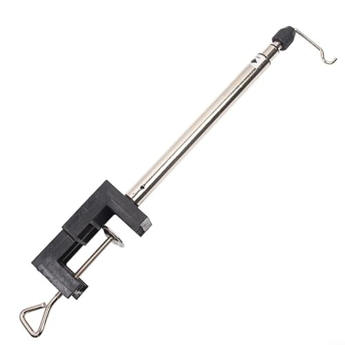 Image of ComfyHarbor Clamp-on Shaft Grinder Stand Holder, For Flex Shaft Rotary Tool Bracket, With 360-Degree Swivel Hanger, Adjustable Height 10-28 Inch, For Dremel And Similar Rotary Tools Accessories