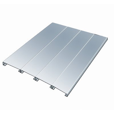 Hallowell HEZD4830 Rivetwell EZ-Deck Decking, 48" Width x 30" Depth x 0.75" Height for Use with Double Rivet Units Only, Must Be Center Supported for Widths Greater Than 48"