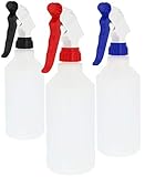 pulverizador solo 457 ALCANCE DE ENTREGA: 3x pulverizador de flores // Color: 1x blanco / rojo, 1x blanco / azul, 1x blanco / negro // Dimensiones: Ø 7,2 cm, altura 24,5 cm // Material: plástico
