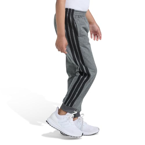 Image of adidas Boys 3-Stripe Jogger Pants | Big and Little Kids | 100% Polyester Athletic Training Pants with Elastic Waistband