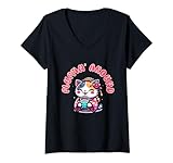 Photo Gallery donna fluffin around funny cat lover kawaii japanese tea gifts maglietta con collo a v Photo Gallery donna fluffin around funny cat lover kawaii japanese tea gifts maglietta con collo a v