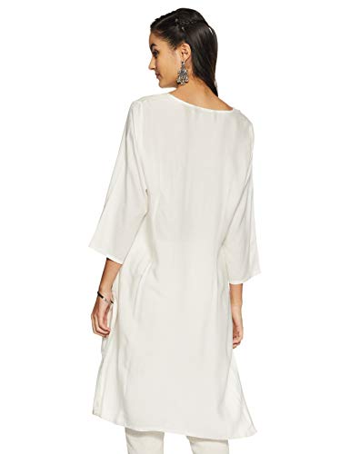 Image of Indigo Women's Rayon Straight Kurta
