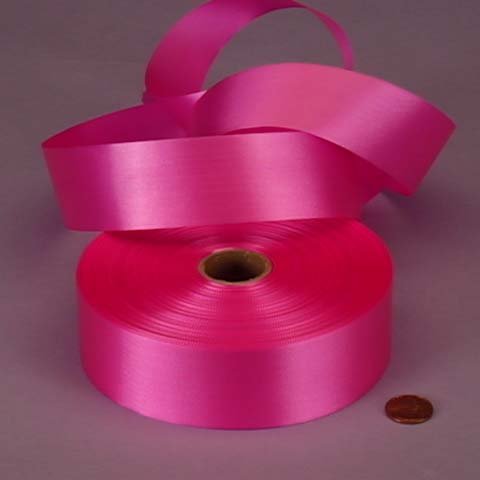 Cerise Embossed Poly Satin Ribbon, 4433733