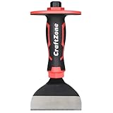 8-Inch Rock Chisel, Masonry Chisel with Protective Handle, Heavy Duty Flat Concrete Cold Stone Chisel for...
