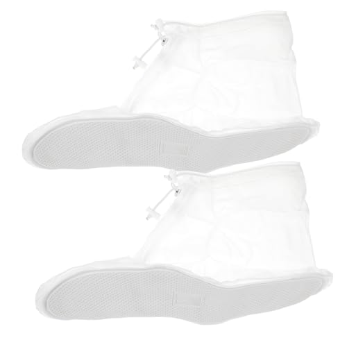 GOOHOCHY 1pair Reusable Rain Boot Covers Non- Shoe Protectors for Outdoor Cycling Shoes Cover for Rainy Weather for Camping and Gardening