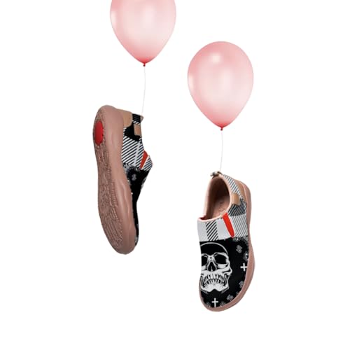 Men's Slip On Sneakers Casual Loafers Art Painted Comfort Soft Walking Shoes Cashew Floral Print Bandana Style3