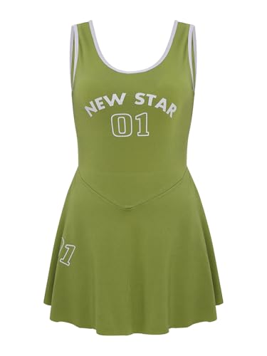 YEAHDOR Kids Girls Tennis Dress Sleeveless Golf Dress with Removable Chest Pads School Sports Dresses3