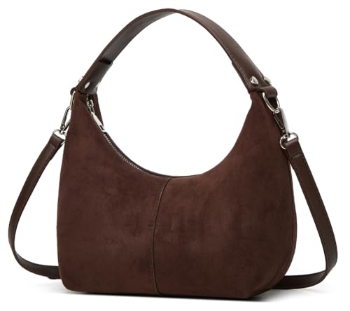 Slouchy Suede Shoulder Bags For Women Retro Crossbody Bag Tote Bag Satchel Bag Winter Work Purses Crescent Bag Handbag Fall2