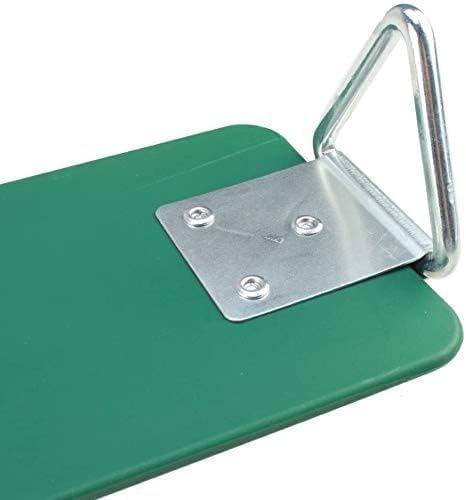 Image of Heavy Duty Flexible EVA Plastic Swing Seat with Metal Triangle Ring for Kids & Adults - Green | 300KG Weight Limit