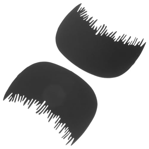 Homoyoyo Fiber Hair Comb Set with Hairline Comb Barrier for Thickening and Styling Lightweight Protective Hairline Tool for Men and Women 3.3x2 Inches Designed for Easy Use Anywhere