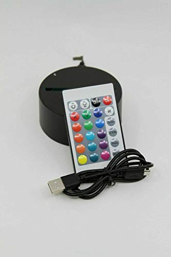 MIRROR MANIA Ice Skater Light Up Lamp LED Personalized with Name Night Light Engraved Figure Skate Table Lamp - It's Wow, with Remote, 16 Color Options, Dimmer, Free Engraved, Great Gift