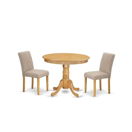 Elegant 3-Piece Oak Dinette Set