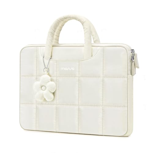 MOSISO Laptop Case 13.3 inch 13-13.3inch Puffy Laptop Sleeve Sand