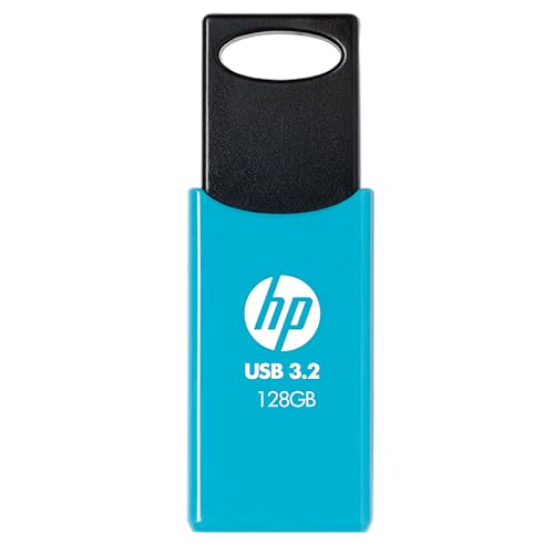 HP 712w Unidad Flash USB 3.2 Gen 1 128GB, Azul, Velocidad de Lectura hasta 120MB/s