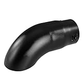 TriTrust Exhaust Tip, 2.5-3 inch inlet adjustable,Fit 2.5''/2.75''/3'' Outer diameter Tailpipe, 3.5'' Outlet 9'' Long Muffler Tip, Black Powder Coated Stainless Steel Tail Tip