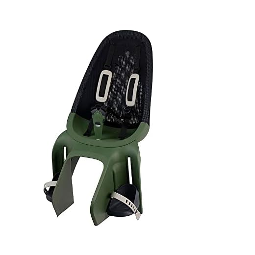 QIBBEL Air Rear kinderzitje achter, zwart/Ver.Por