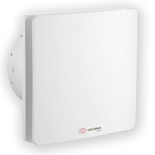 GOLDMAN SERVICE | Extractor Baño Silencioso Ventilador Extractor de Aire Potente Anti Humedad Olores Válvula Antirretorno | Diámetro: 100 milímetros 12W