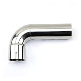 Auspuff Endrohre Auto-Styling 90 Grad 54 Mm 66 Mm 73 Mm 79 Mm Auspuffrohr Schalldämpfer Endrohr 304 Edelstahl Schweißmaterial(79mm(150x300))